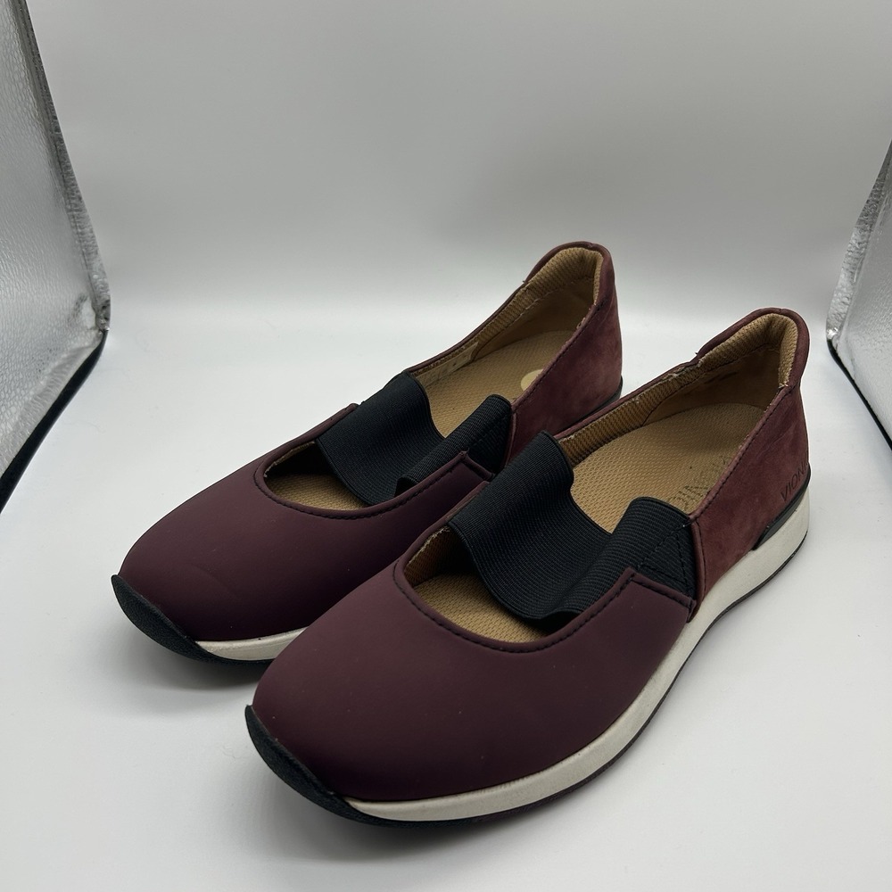 Vionic Shoes Women's Size 7 Cadee Red Suede Casual Slip On Mary Jane